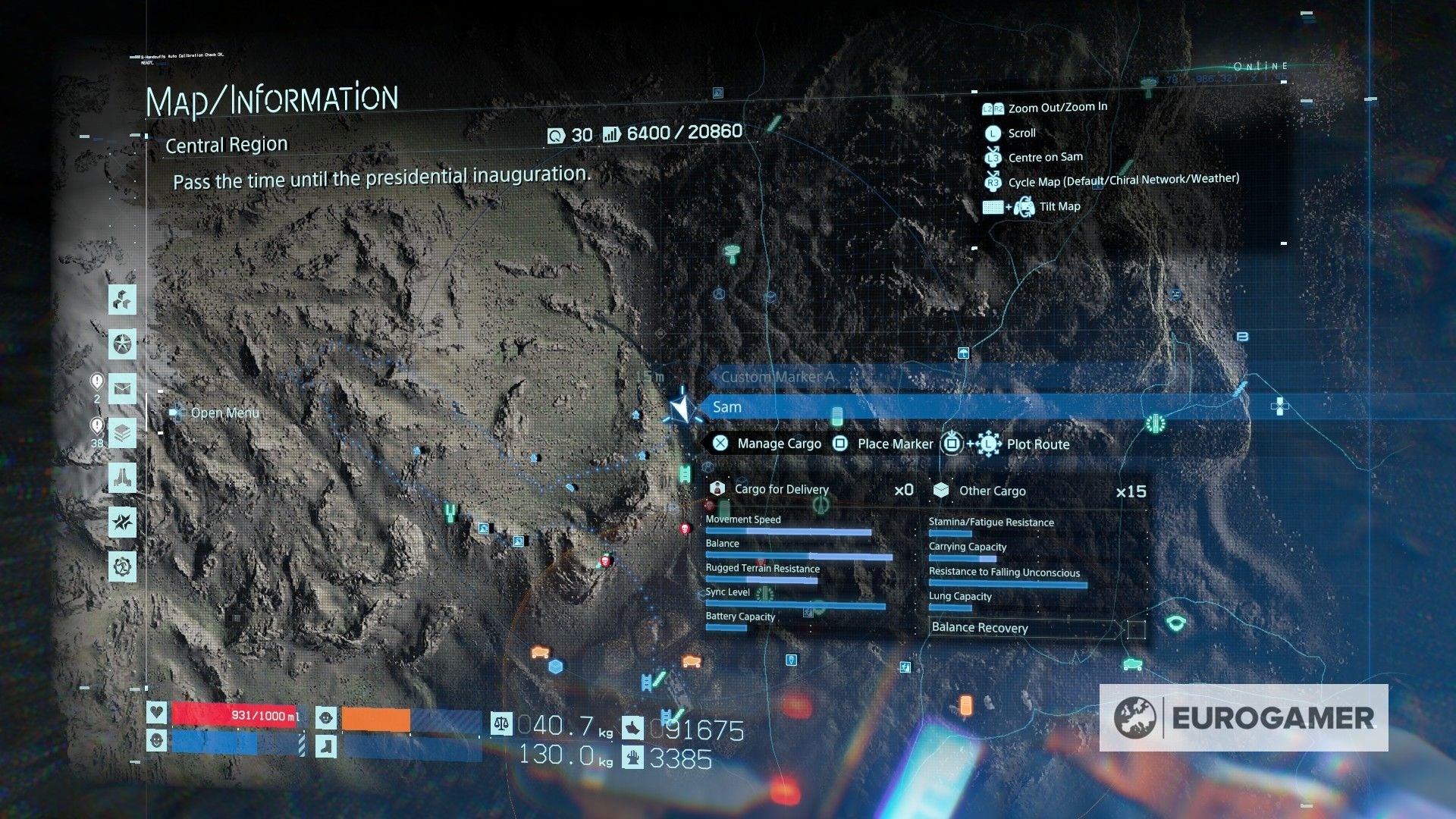 Death Stranding Memory Chip locations What 'glowing' objects mean and